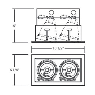 Eurofase Canada - TE162-02 - MULT,PAR20,TRM,2LT,50W,WH/BLK - PAR20MULTI-GEN - White