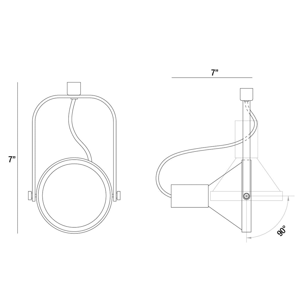 Eurofase Canada - TK-HGP30-S5 - Track Head - Platinum