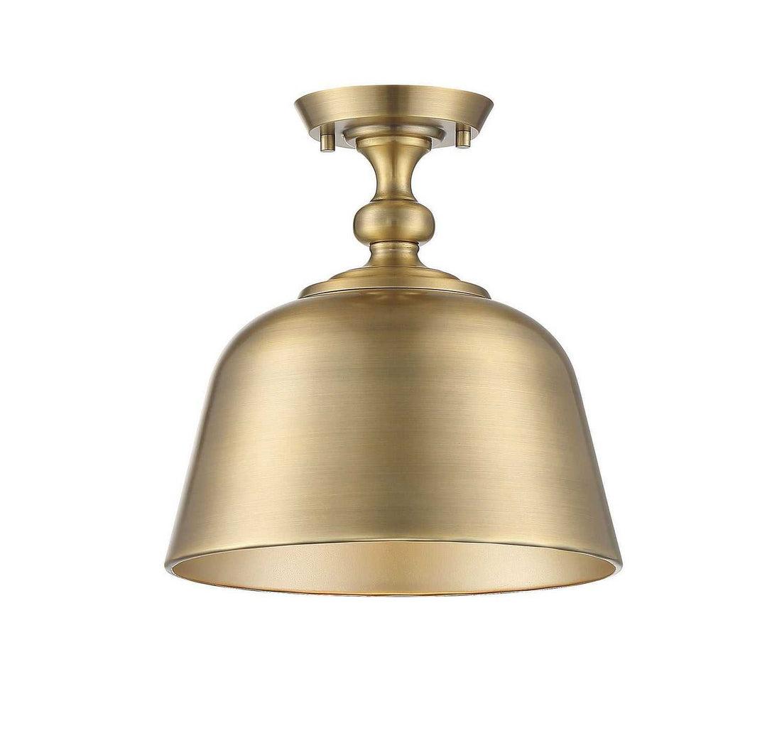 Savoy House - 6-3750-1-322 - One Light Semi-Flush Mount - Berg - Warm Brass