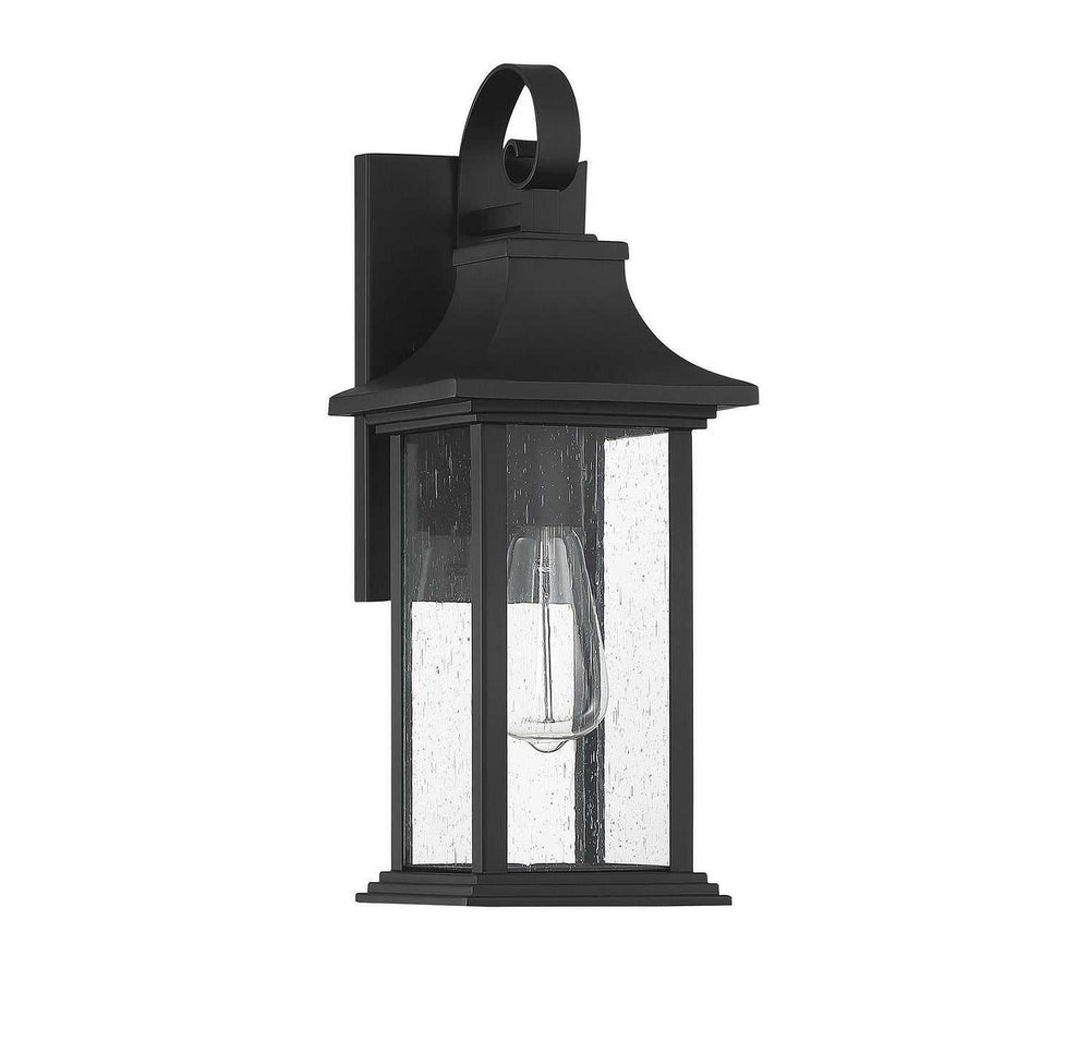 Hancock One Light Wall Sconce in Matte Black Savoy House