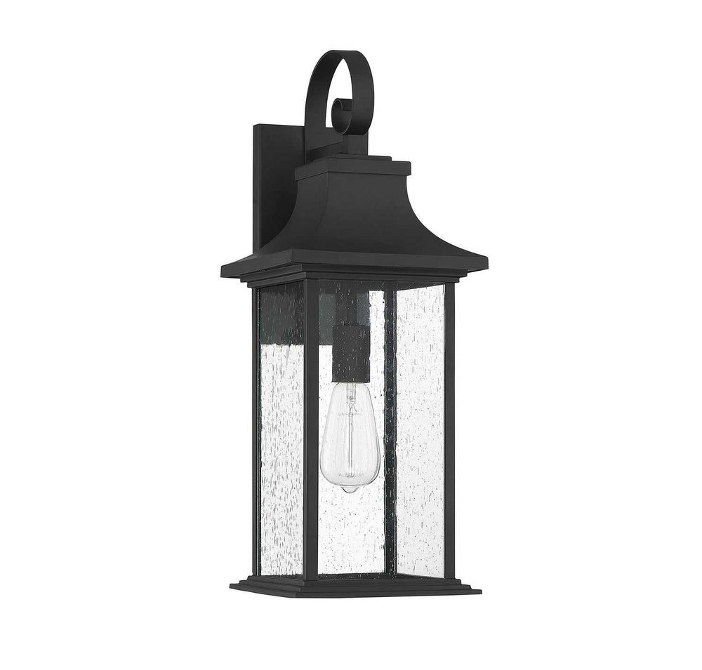 Hancock One Light Wall Sconce in Matte Black Savoy House