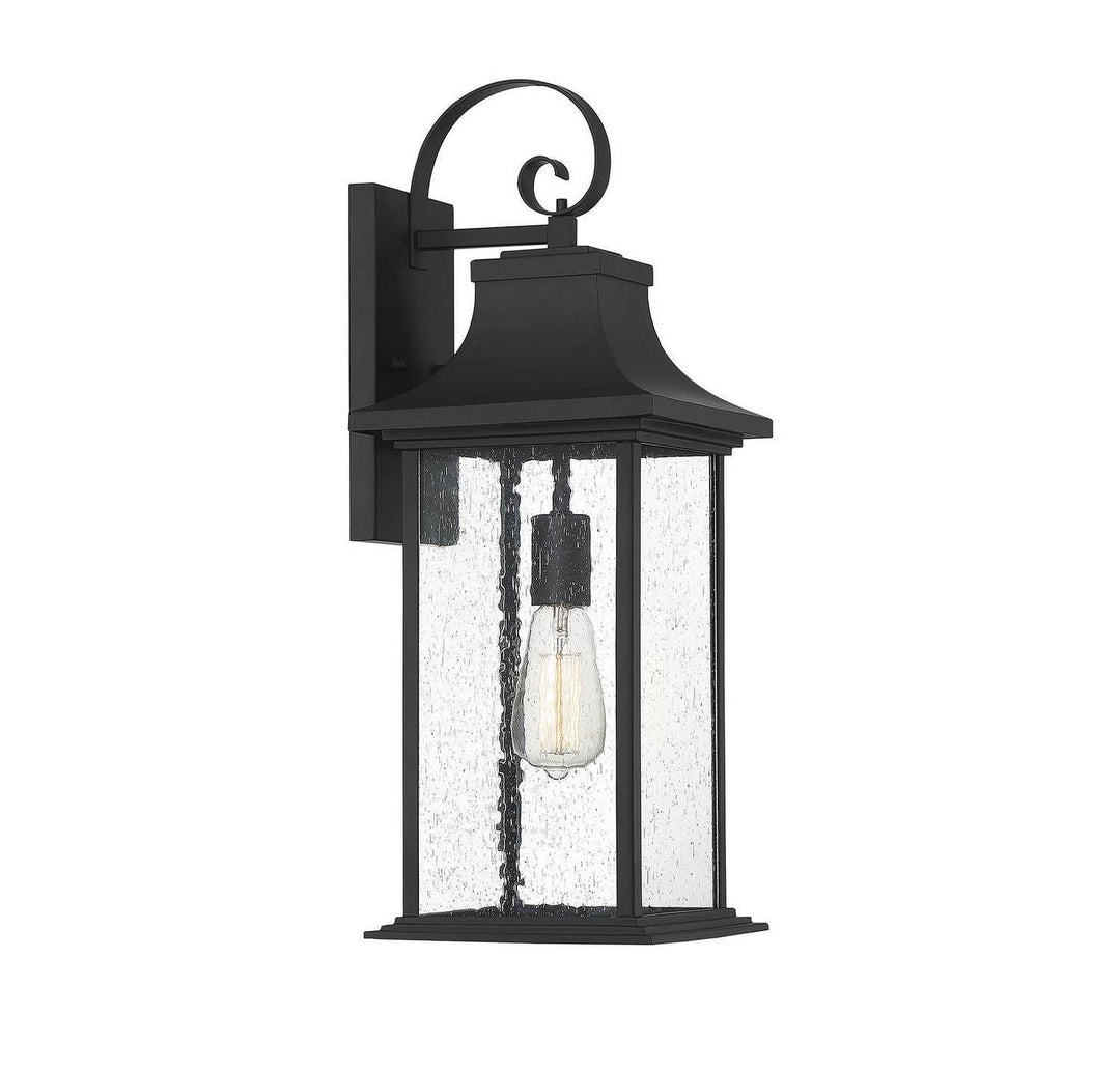 Savoy House - 5-451-BK - One Light Wall Sconce - Hancock - Matte Black