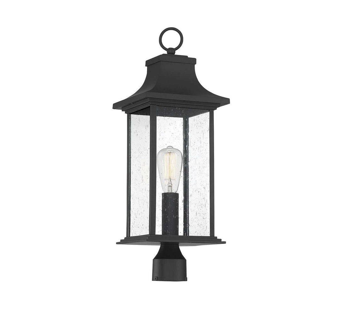 Savoy House - 5-454-BK - One Light Post Lantern - Hancock - Matte Black
