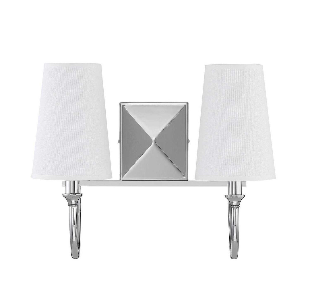 Savoy House - 8-2542-2-109 - Two Light Bath Bar - Cameron - Polished Nickel