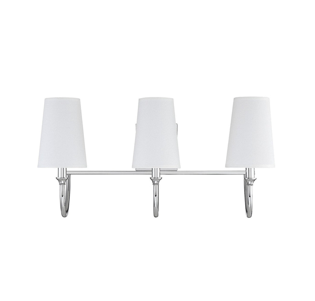 Savoy House - 8-2542-3-109 - Three Light Bath Bar - Cameron - Polished Nickel