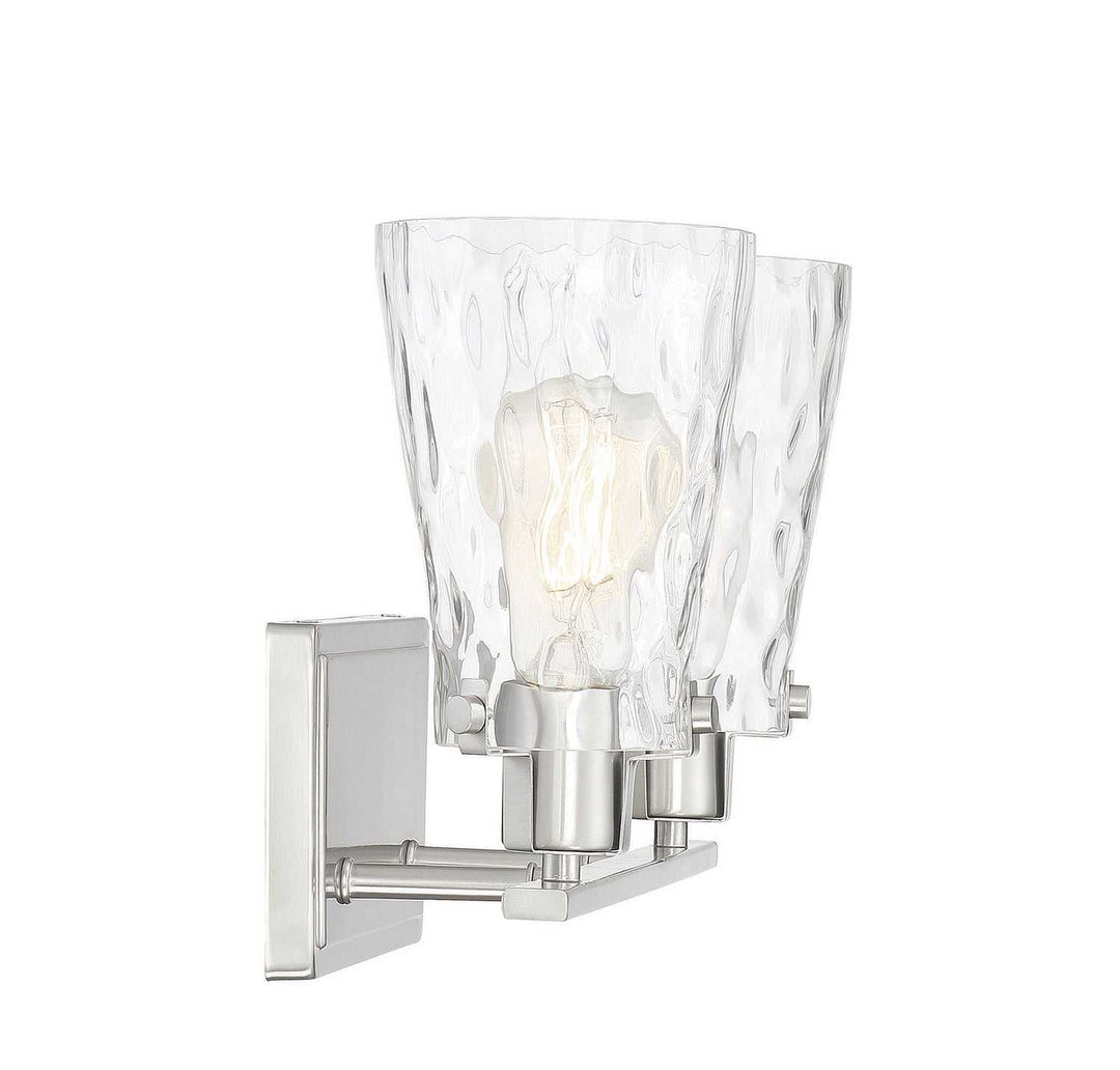 Vaughan Two Light Bath Bar in Satin Nickel Savoy House