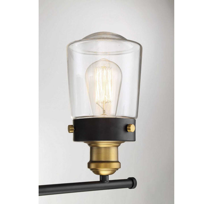 Savoy House - 8-2069-3-51 - Three Light Bath Bar - Macauley - Vintage Black w/Warm Brass