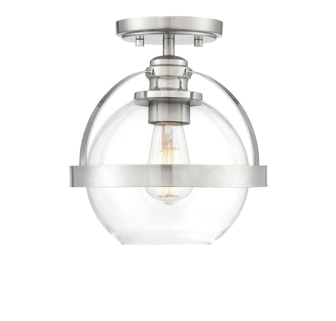 Savoy House - 6-7200-1-SN - One Light Semi-Flush Mount - Pendleton - Satin Nickel