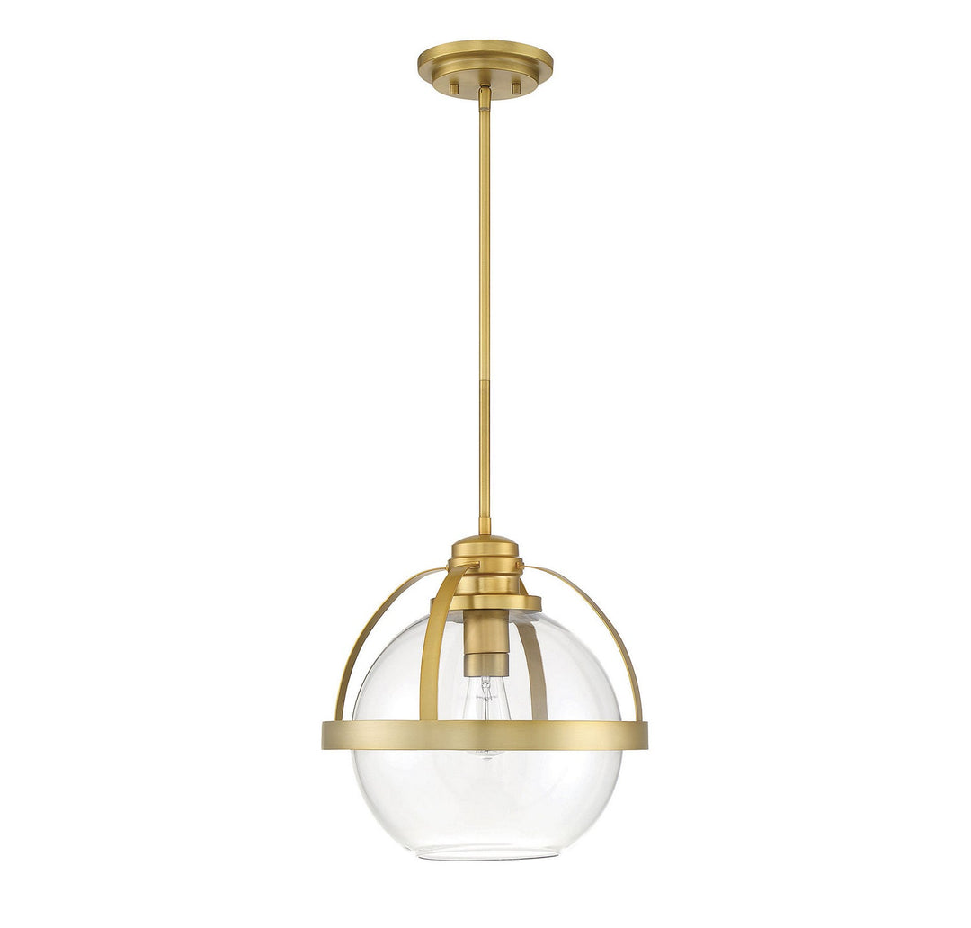 Savoy House - 7-7201-1-322 - One Light Pendant - Pendleton - Warm Brass