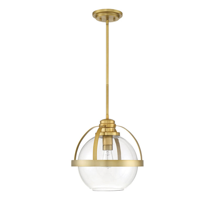 Savoy House - 7-7201-1-322 - One Light Pendant - Pendleton - Warm Brass