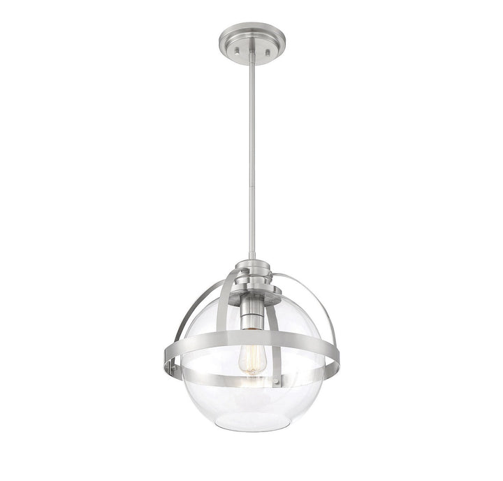 Savoy House - 7-7201-1-SN - One Light Pendant - Pendleton - Satin Nickel