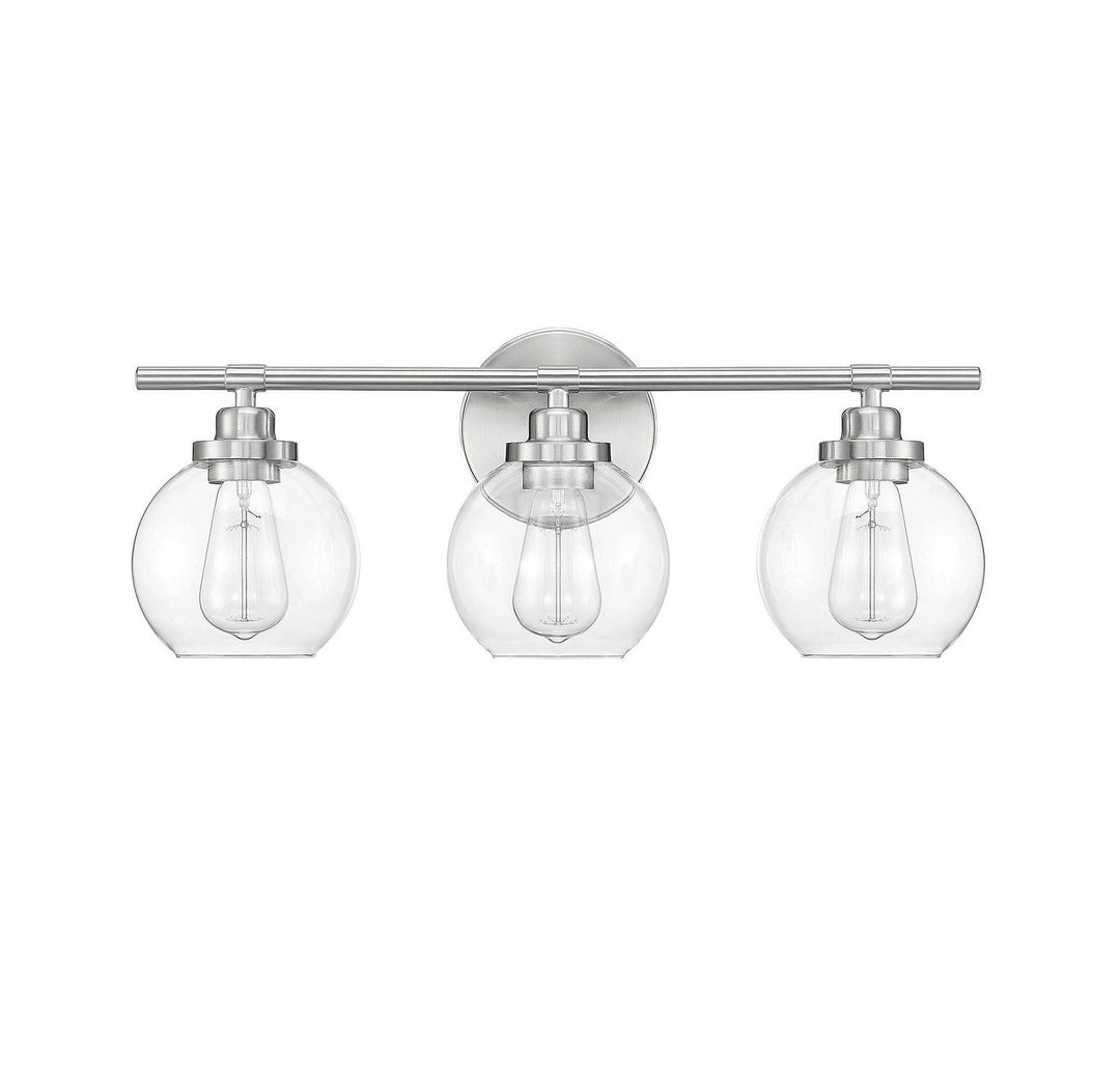 Savoy House - 8-4050-3-SN - Three Light Bath Bar - Carson - Satin Nickel