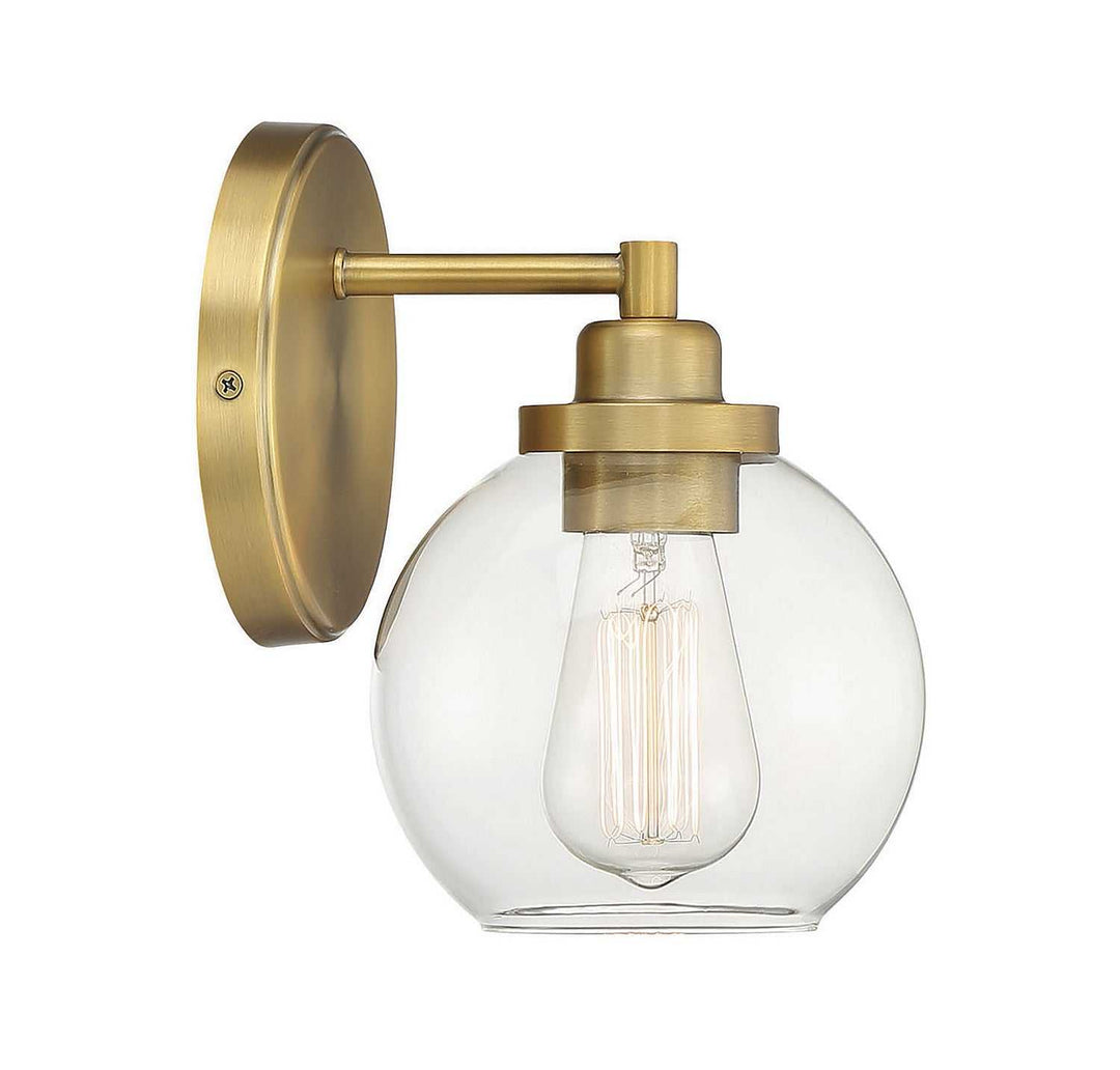 Carson One Light Bath in Warm Brass Savoy House