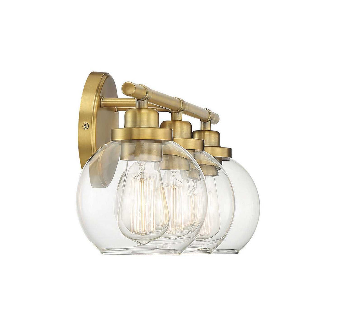 Savoy House - 8-4050-3-322 - Three Light Bath Bar - Carson - Warm Brass