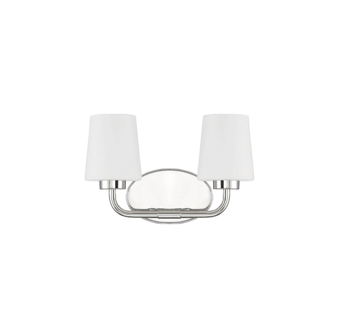 Savoy House - 8-4090-2-109 - Two Light Bath Bar - Capra - Polished Nickel