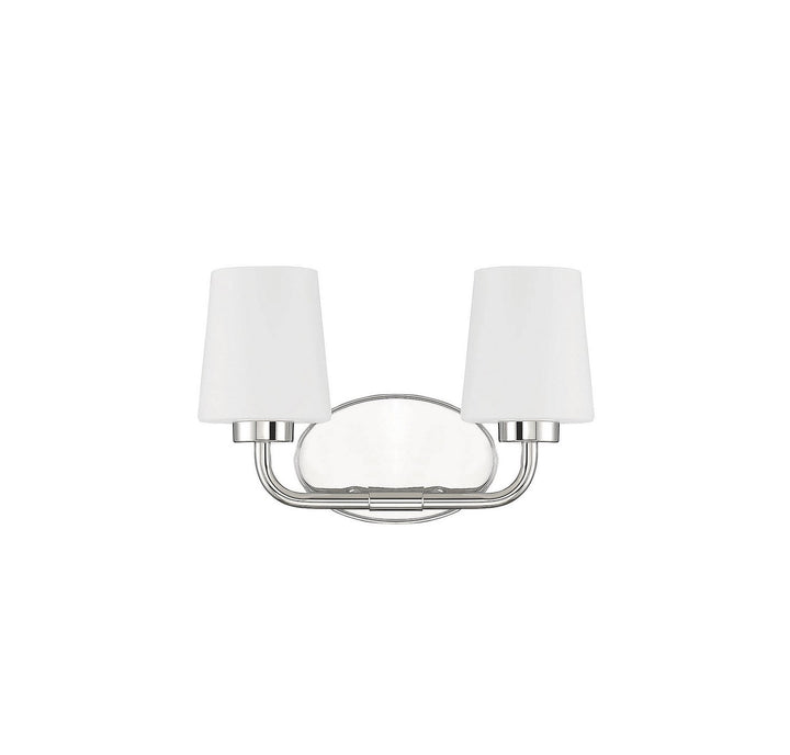 Savoy House - 8-4090-2-109 - Two Light Bath Bar - Capra - Polished Nickel