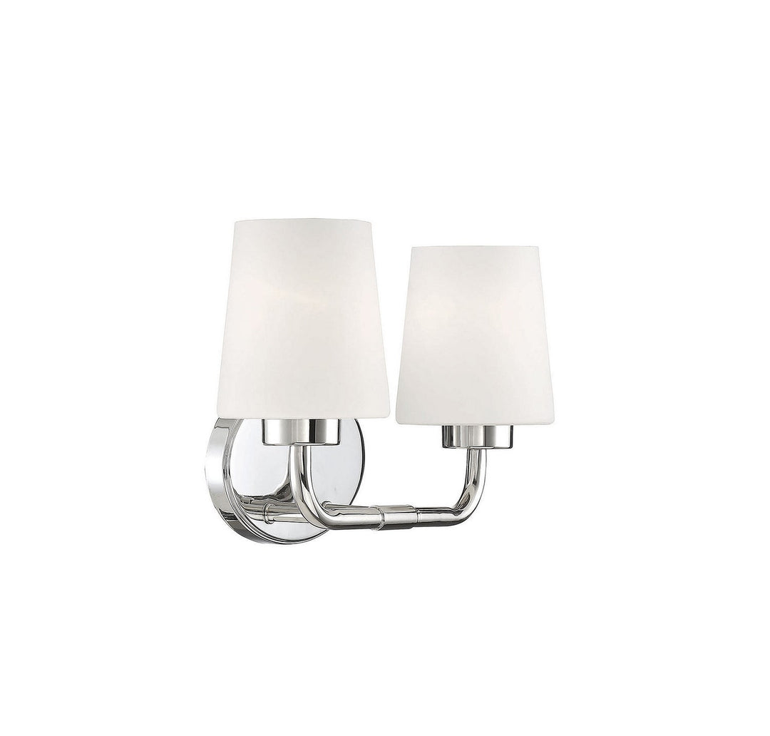 Savoy House - 8-4090-2-109 - Two Light Bath Bar - Capra - Polished Nickel