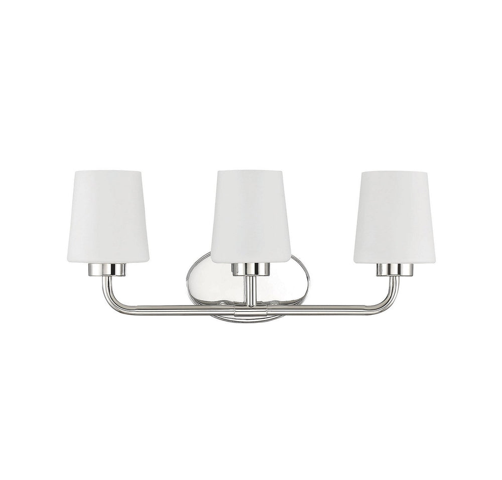 Capra Three Light Bath Bar in Polished Nickel Savoy House