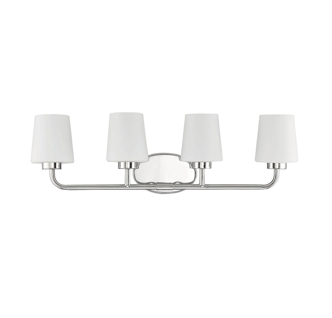 Savoy House - 8-4090-4-109 - Four Light Bath Bar - Capra - Polished Nickel