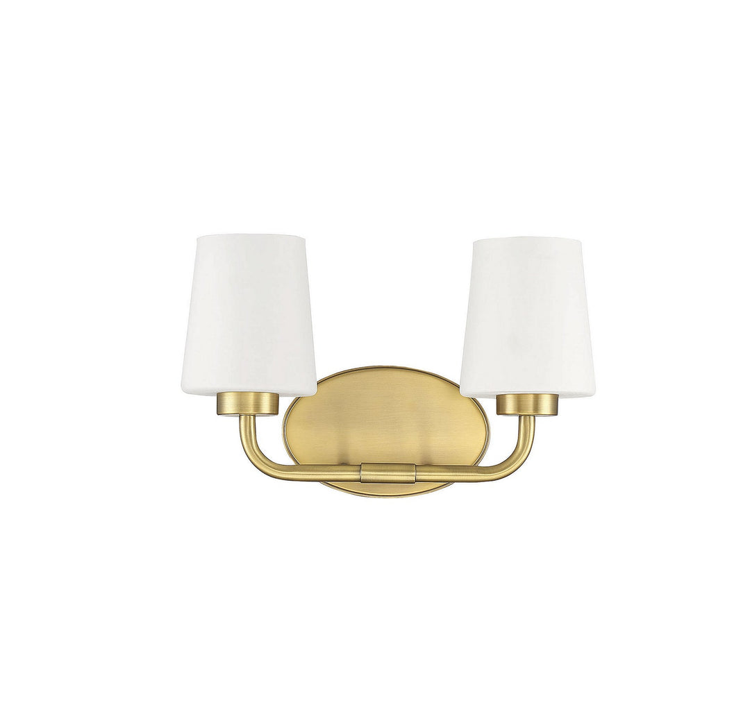 Savoy House - 8-4090-2-322 - Two Light Bath Bar - Capra - Warm Brass