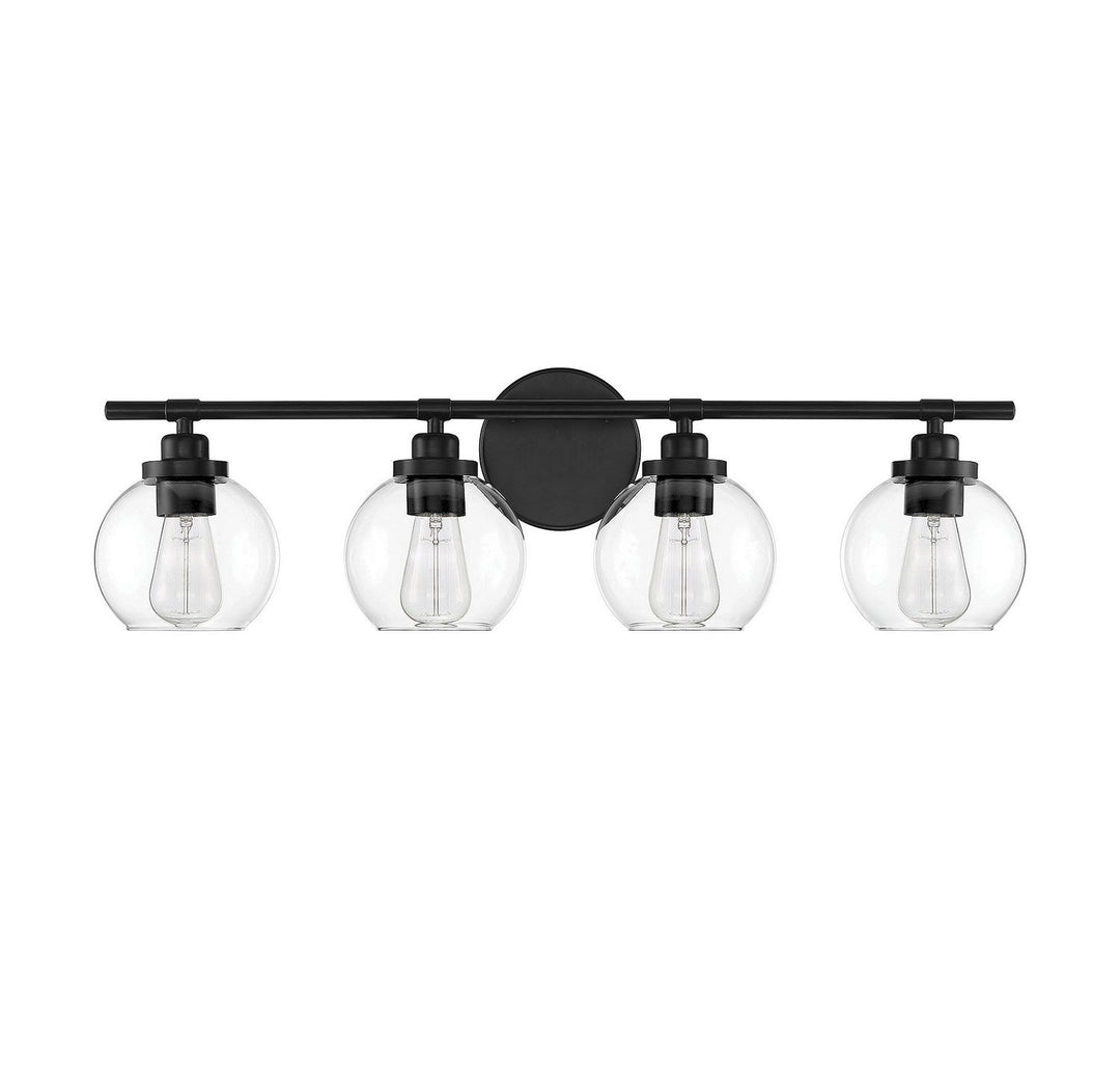 Savoy House - 8-4050-4-BK - Four Light Bath Bar - Carson - Matte Black