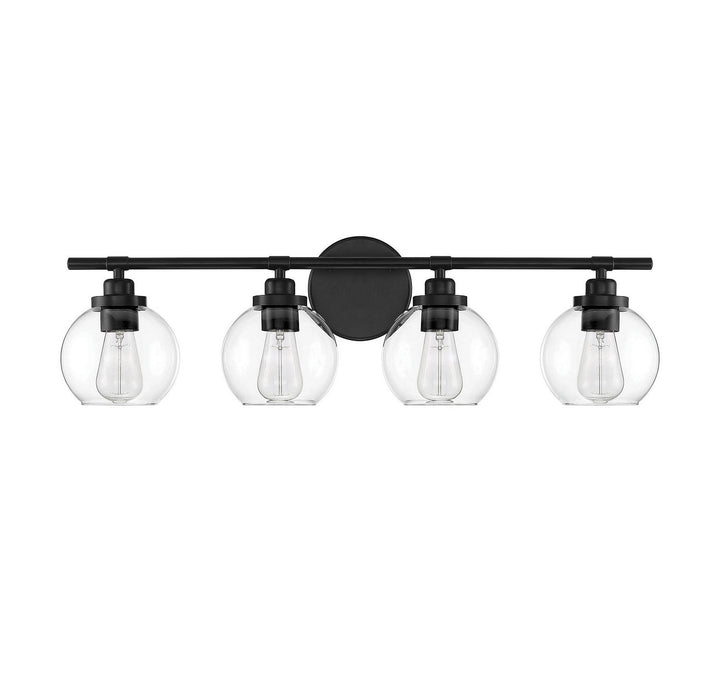 Savoy House - 8-4050-4-BK - Four Light Bath Bar - Carson - Matte Black
