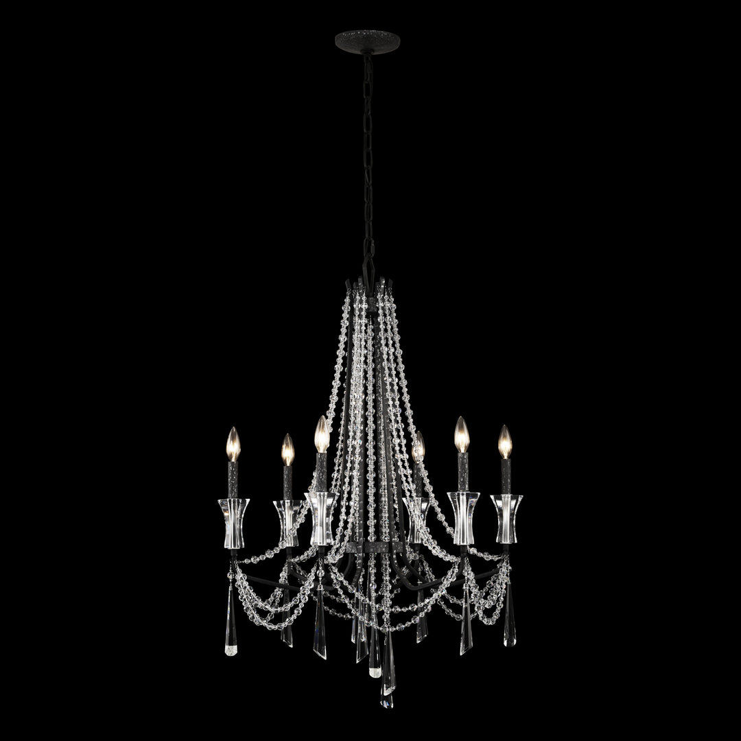 Varaluz - 270C06OX - Six Light Chandelier - Barcelona - Onyx
