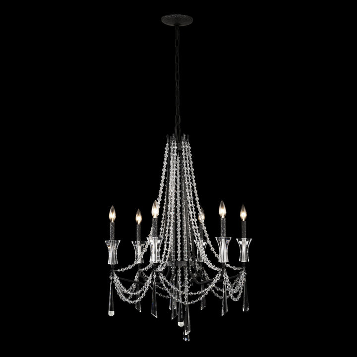 Varaluz - 270C06OX - Six Light Chandelier - Barcelona - Onyx
