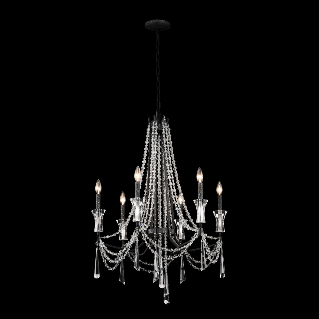 Varaluz - 270C06OX - Six Light Chandelier - Barcelona - Onyx