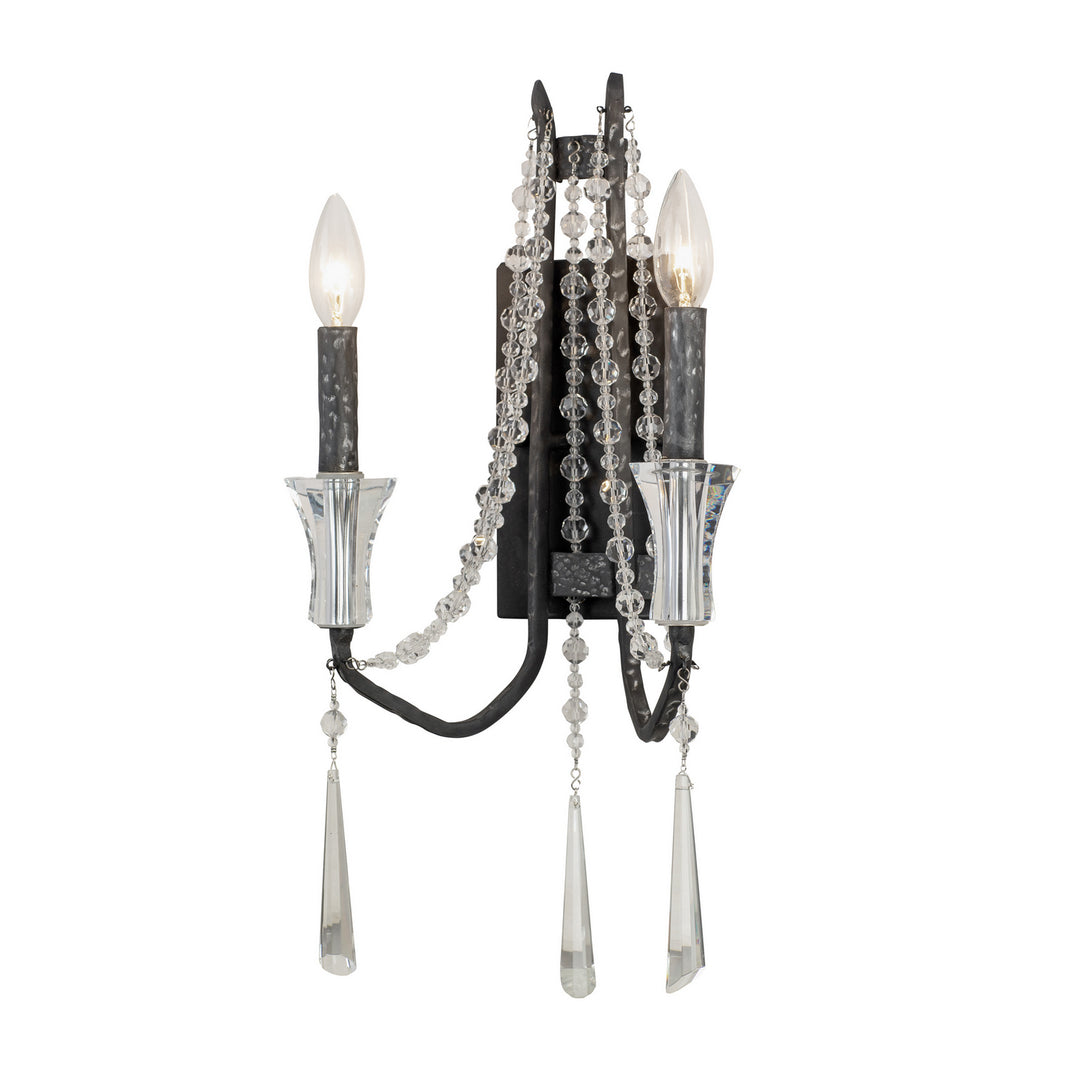 Varaluz - 270W02OX - Two Light Wall Sconce - Barcelona - Onyx