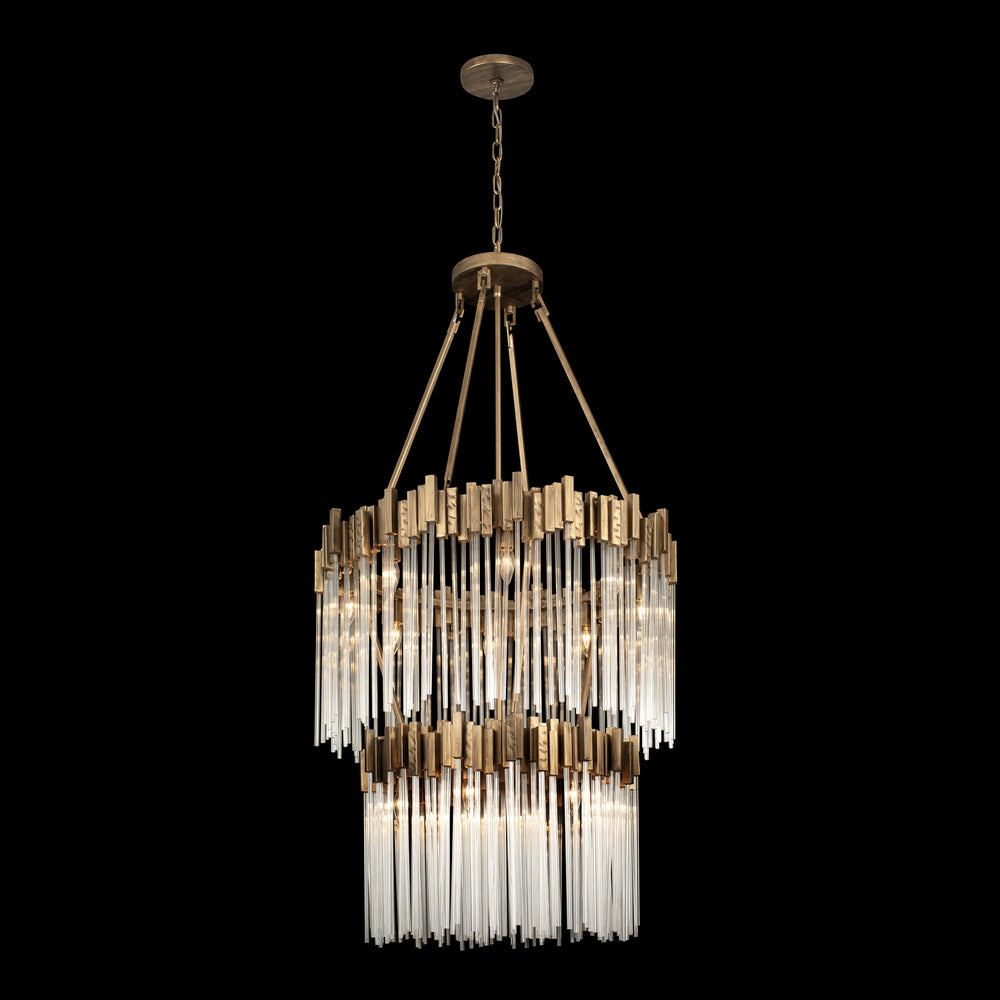 Varaluz - 309C14HG - 14 Light Chandelier - Matrix - Havana Gold