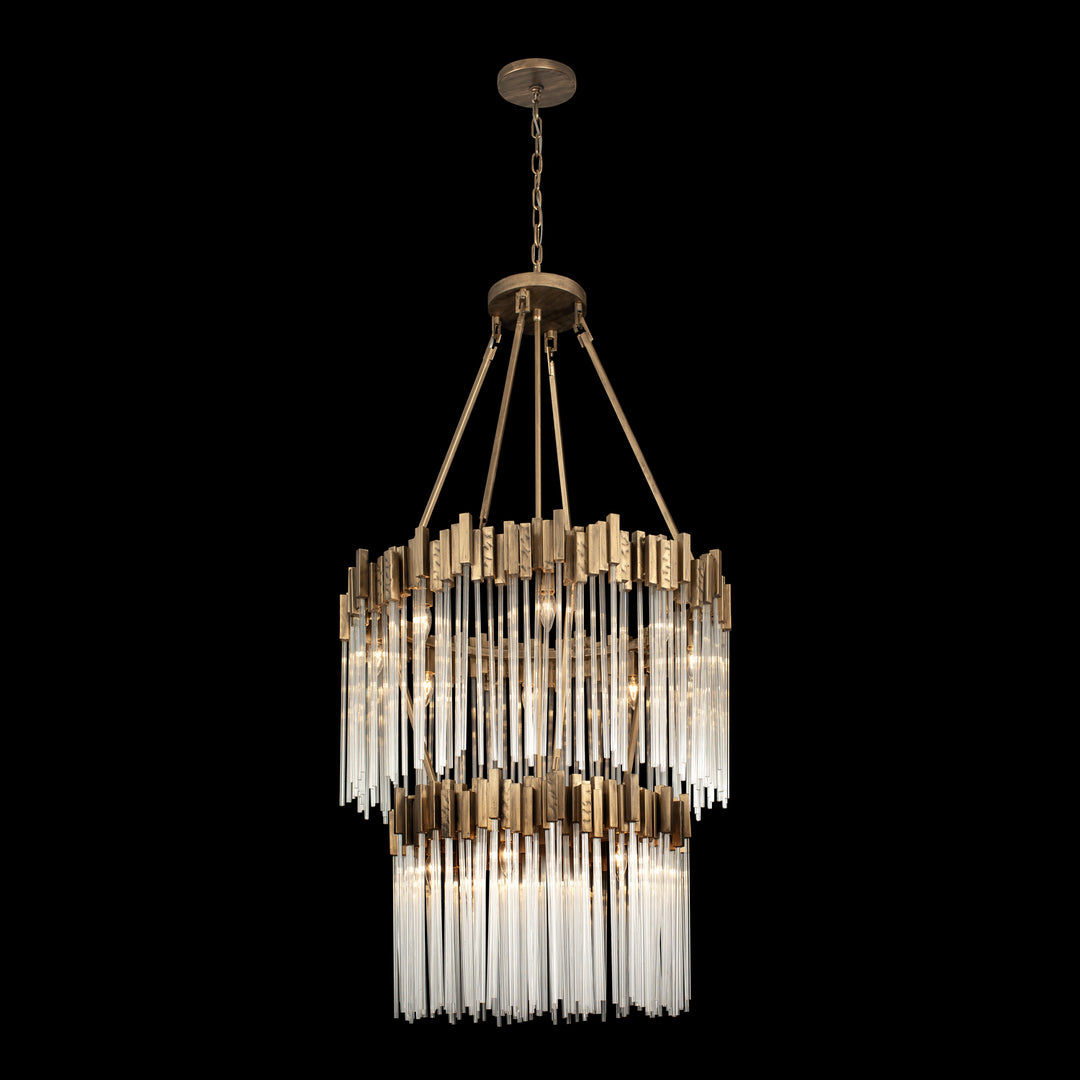 Varaluz - 309C14HG - 14 Light Chandelier - Matrix - Havana Gold