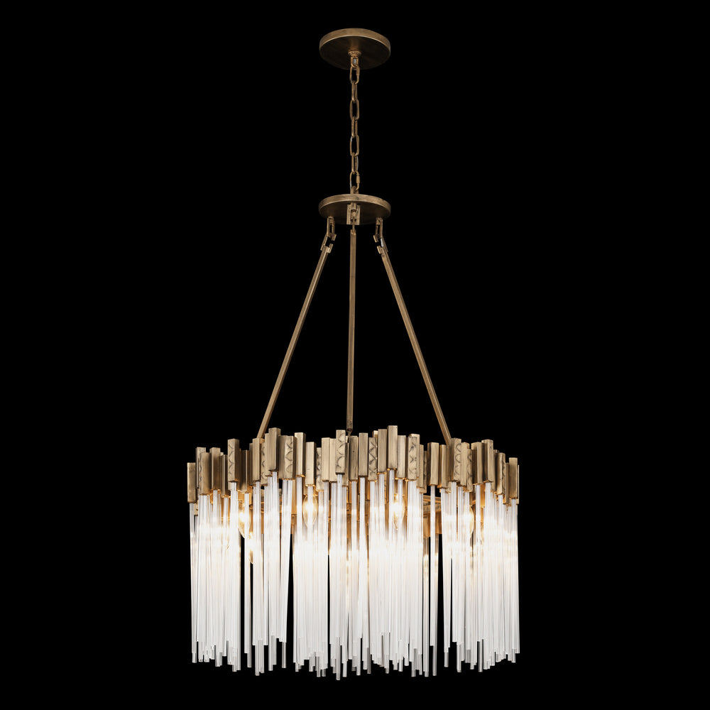 Varaluz - 309P10HG - Ten Light Pendant - Matrix - Havana Gold