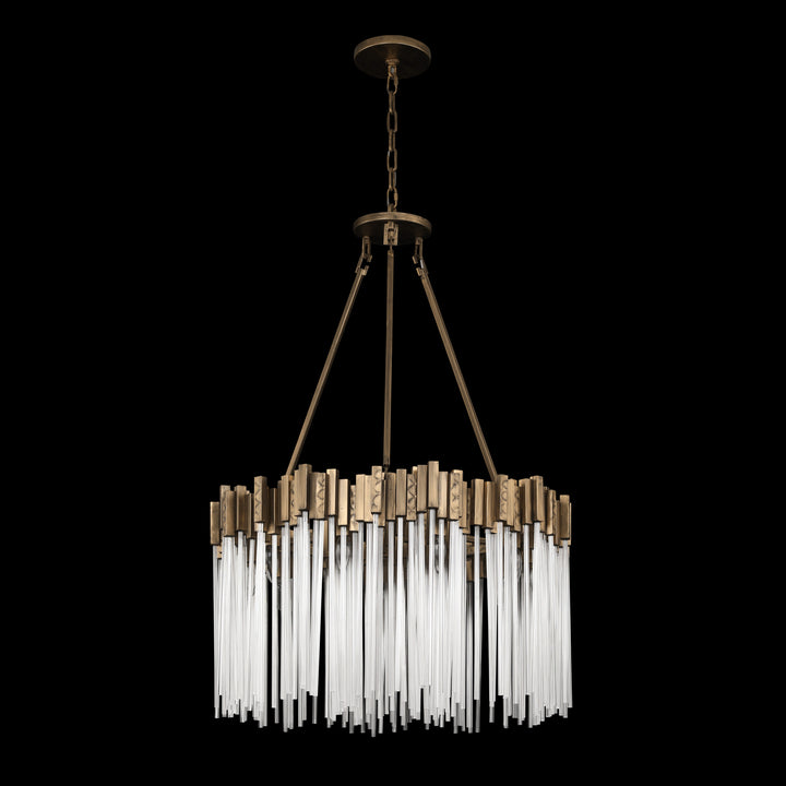 Varaluz - 309P10HG - Ten Light Pendant - Matrix - Havana Gold