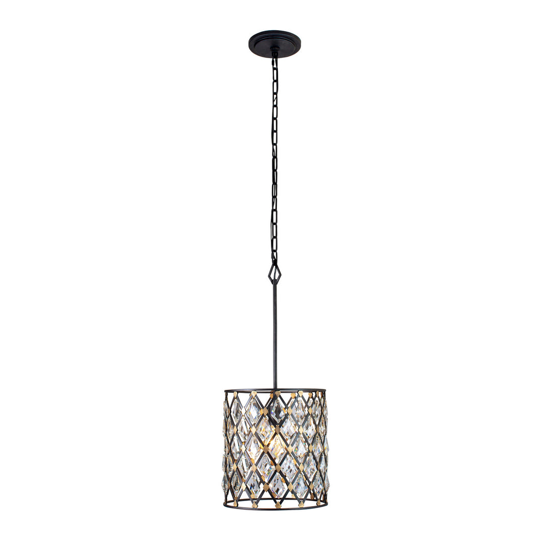 Varaluz - 345P01CBHG - One Light Pendant - Windsor - Carbon/Havana Gold