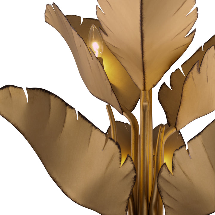 Varaluz - 901C06GO - Six Light Chandelier - Banana Leaf - Gold
