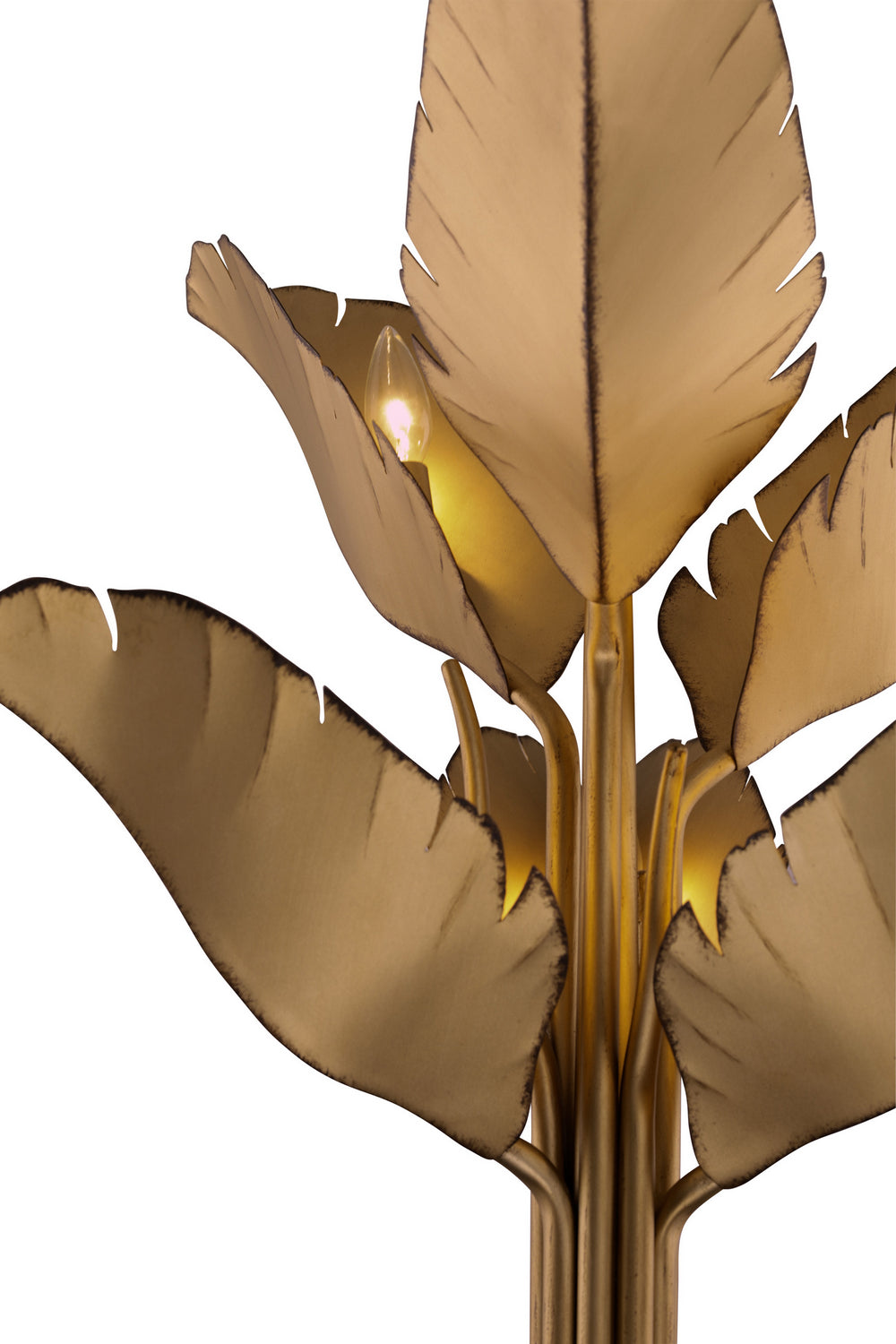 Varaluz - 901C06GO - Six Light Chandelier - Banana Leaf - Gold