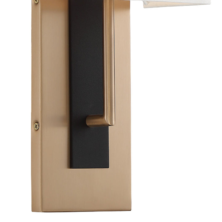 Crystorama - BRE-A3631-VG-BF - One Light Wall Sconce - Brent - Vibrant Gold + Black Forged