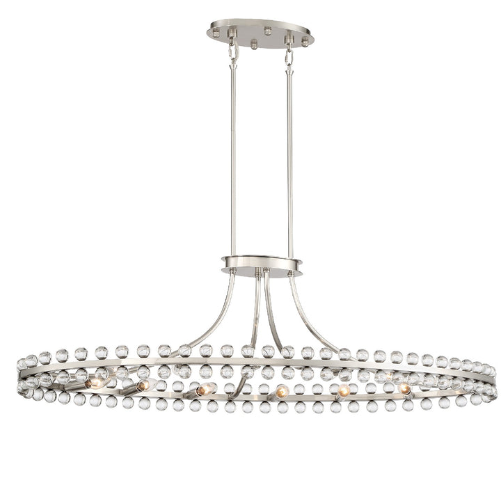 Crystorama - CLO-8897-BN - 12 Light Chandelier - Clover - Brushed Nickel