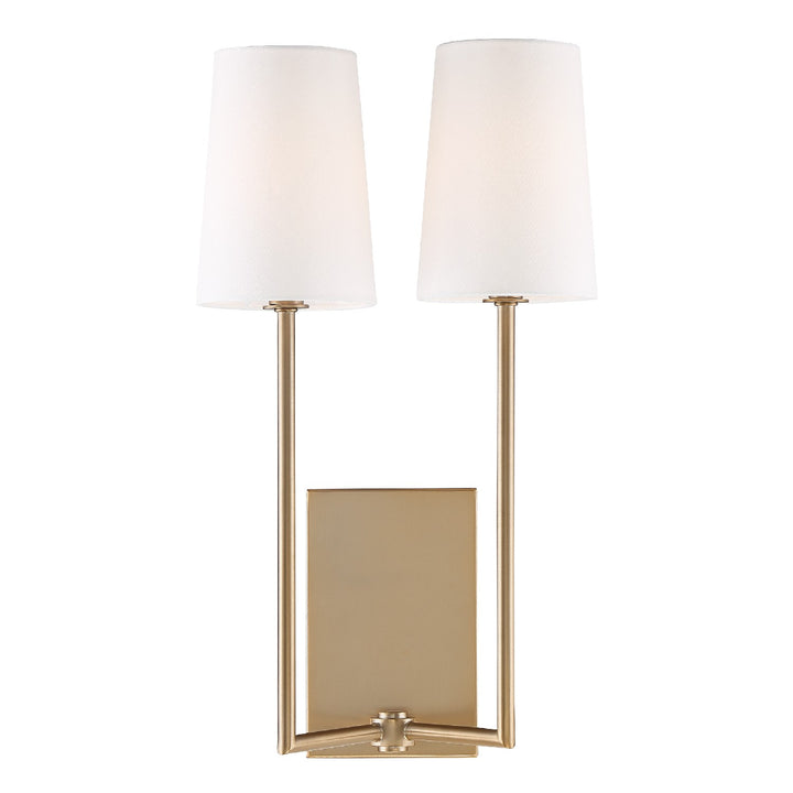 Crystorama - LEN-252-VG - Two Light Wall Sconce - Lena - Vibrant Gold