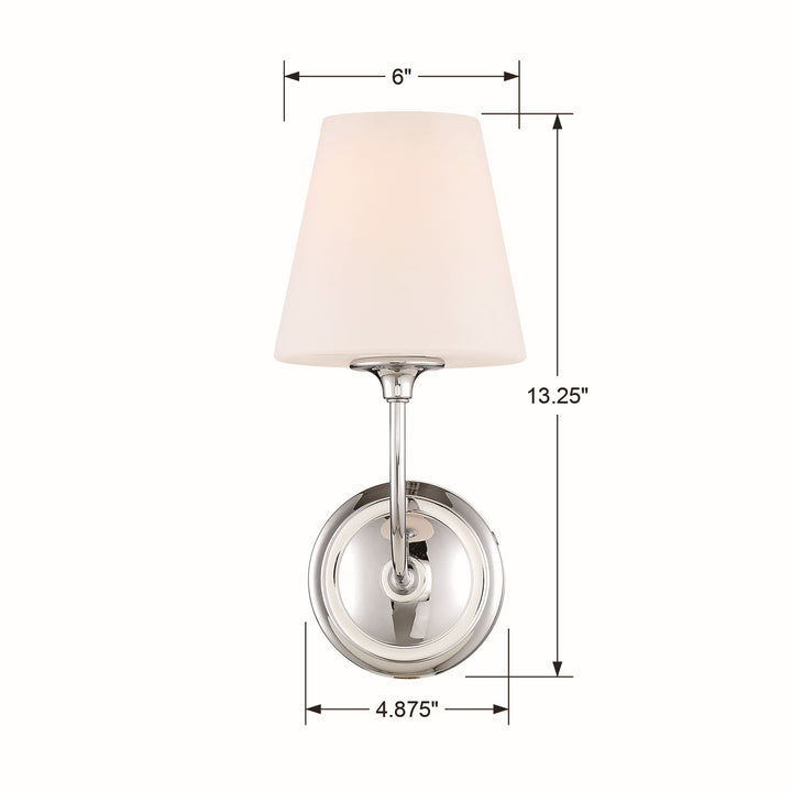 Crystorama - 2441-OP-CH - One Light Wall Sconce - Sylvan - Polished Chrome
