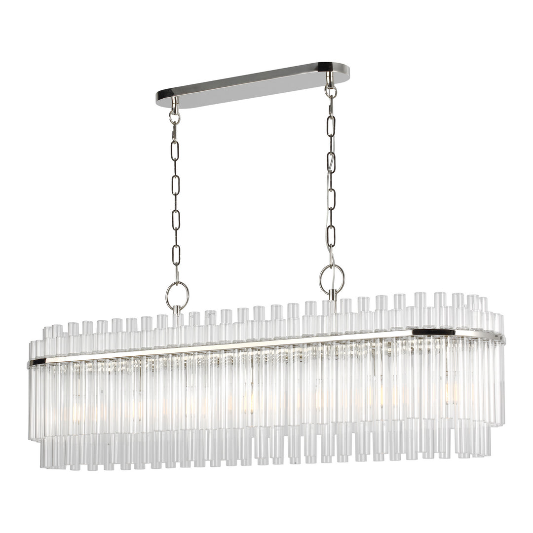 Visual Comfort Studio Canada - CC1307PN - Seven Light Linear Chandelier - Beckett - Polished Nickel