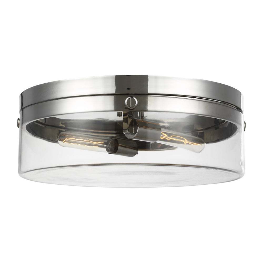 Visual Comfort Studio Canada - CF1032PN - Two Light Flush Mount - Garrett - Polished Nickel