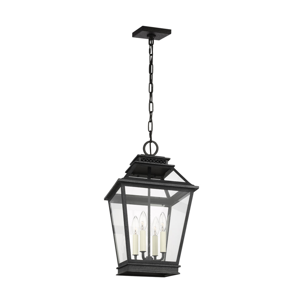 Visual Comfort Studio Canada - CO1054DWZ - Four Light Hanging Lantern - Falmouth - Dark Weathered Zinc