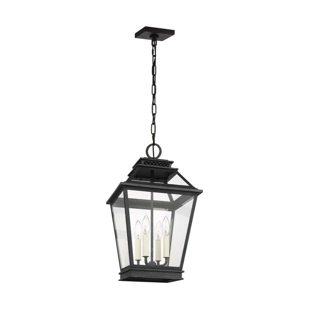 Visual Comfort Studio Canada - CO1054DWZ - Four Light Hanging Lantern - Falmouth - Dark Weathered Zinc
