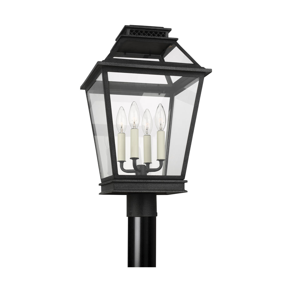 Visual Comfort Studio Canada - CO1064DWZ - Four Light Post Lantern - Falmouth - Dark Weathered Zinc