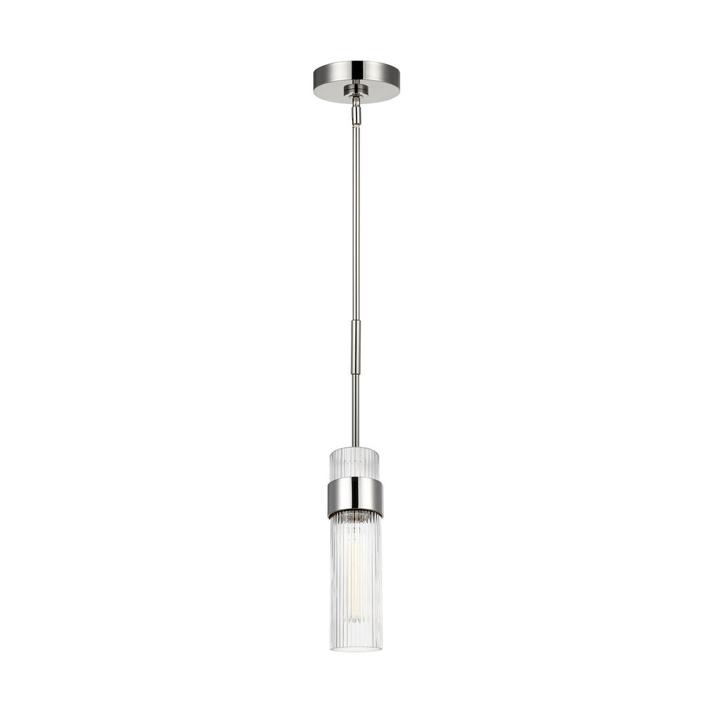 Visual Comfort Studio Canada - CP1161PN - One Light Pendant - Geneva - Polished Nickel