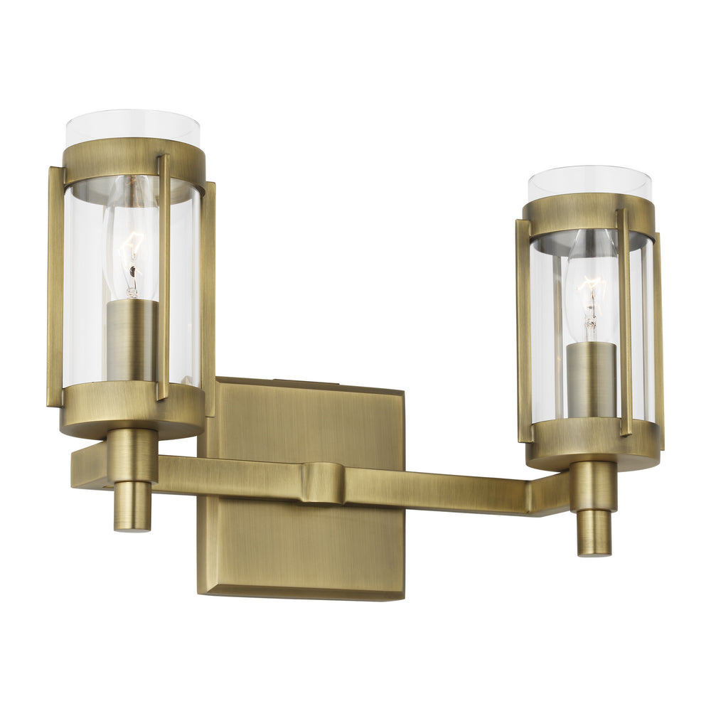 Visual Comfort Studio Canada - LV1012TWB - Two Light Vanity - Flynn - Time Worn Brass