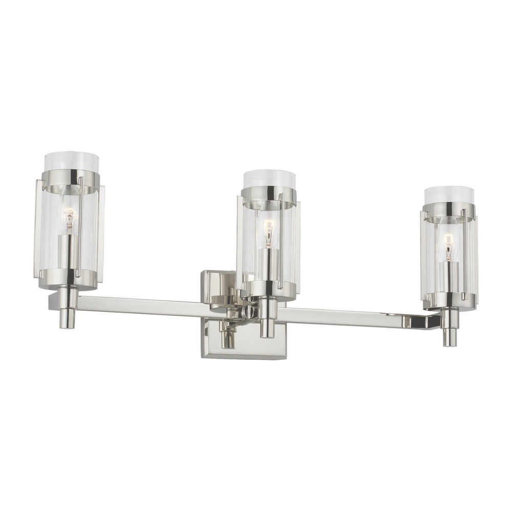 Visual Comfort Studio Canada - LV1023PN - Three Light Vanity - Flynn - Polished Nickel
