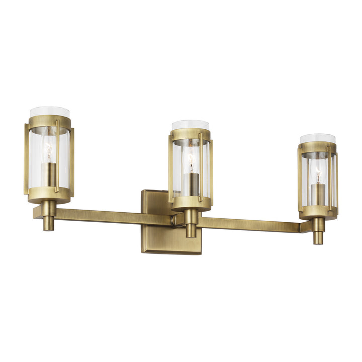 Visual Comfort Studio Canada - LV1023TWB - Three Light Vanity - Flynn - Time Worn Brass
